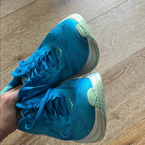 Hoka M Clifton 10 Men’s 9 skyward blue running sneakers shoes preowned - Picture 7 of 12